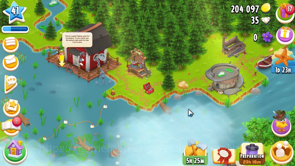 Hay Day Accounts Level 41 | Barn Storage 1100 + Silo Storage 625 | 204k Coins, 35 Diamonds |CN ON|Log Supercell ID|Take 5