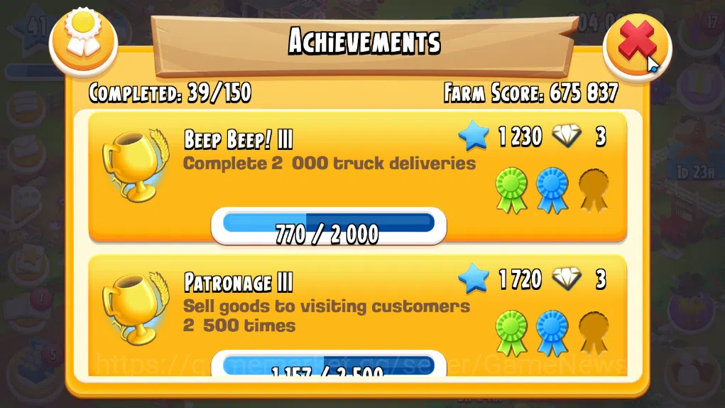 Hay Day Accounts Level 41 | Barn Storage 1100 + Silo Storage 625 | 204k Coins, 35 Diamonds |CN ON|Log Supercell ID|Take 9