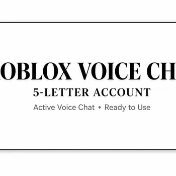 Roblox Accounts Roblox 5-Letter Account | Voice Chat Enabled | Ready to Use