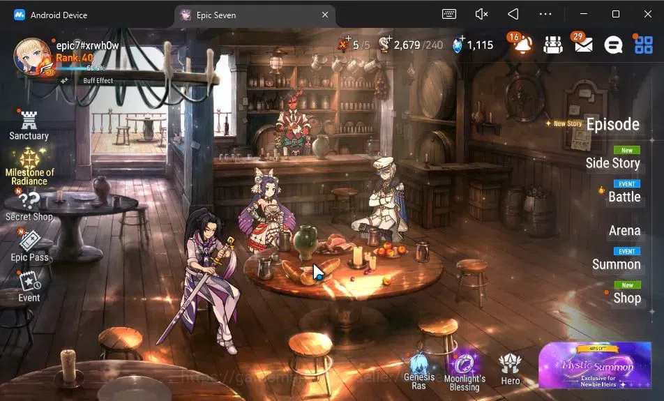 Epic Seven Accounts GLOBAL Unverif|NewEra|5 ML(F Cecilia,Maid Chloe,C image 1