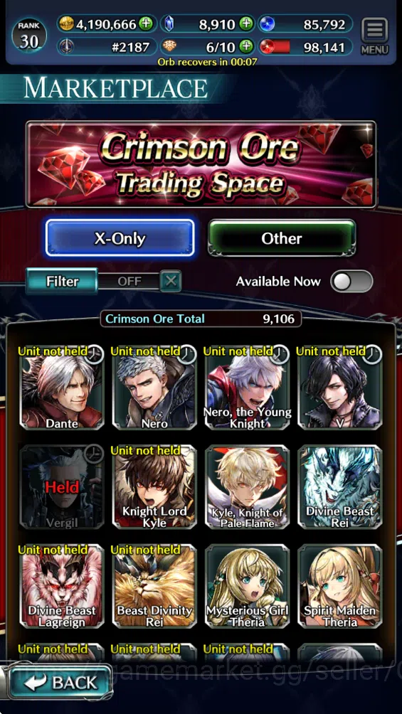 Last Cloudia Accounts Mid‑Game GLOBAL| Collab (Yule Emilia,Joshua,Klaudia,Vergil)  +TopTierUnits 14
