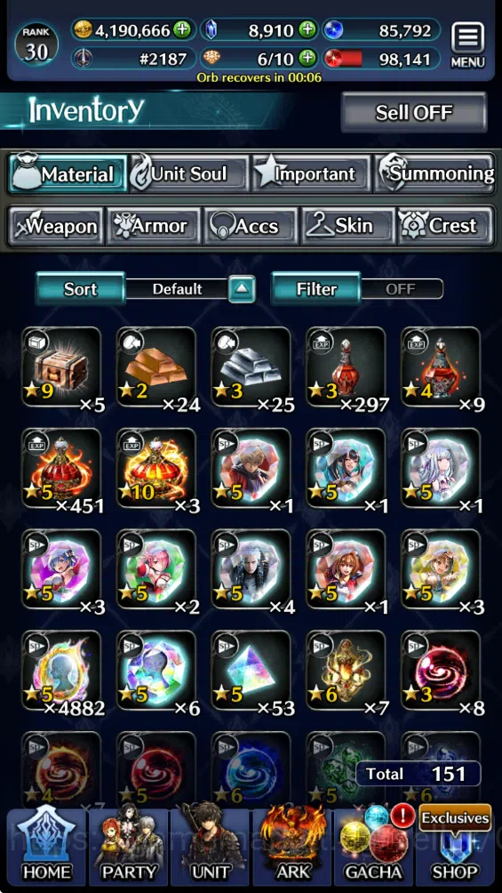 Last Cloudia Accounts Mid‑Game GLOBAL| Collab (Yule Emilia,Joshua,Klaudia,Vergil)  +TopTierUnits 5