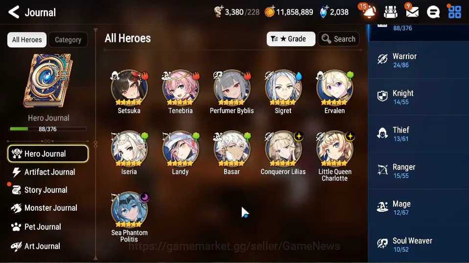 Epic Seven Accounts GLOBAL Unverif|3 ML(C Liliias,SP Politis,LQ Charlo image 15