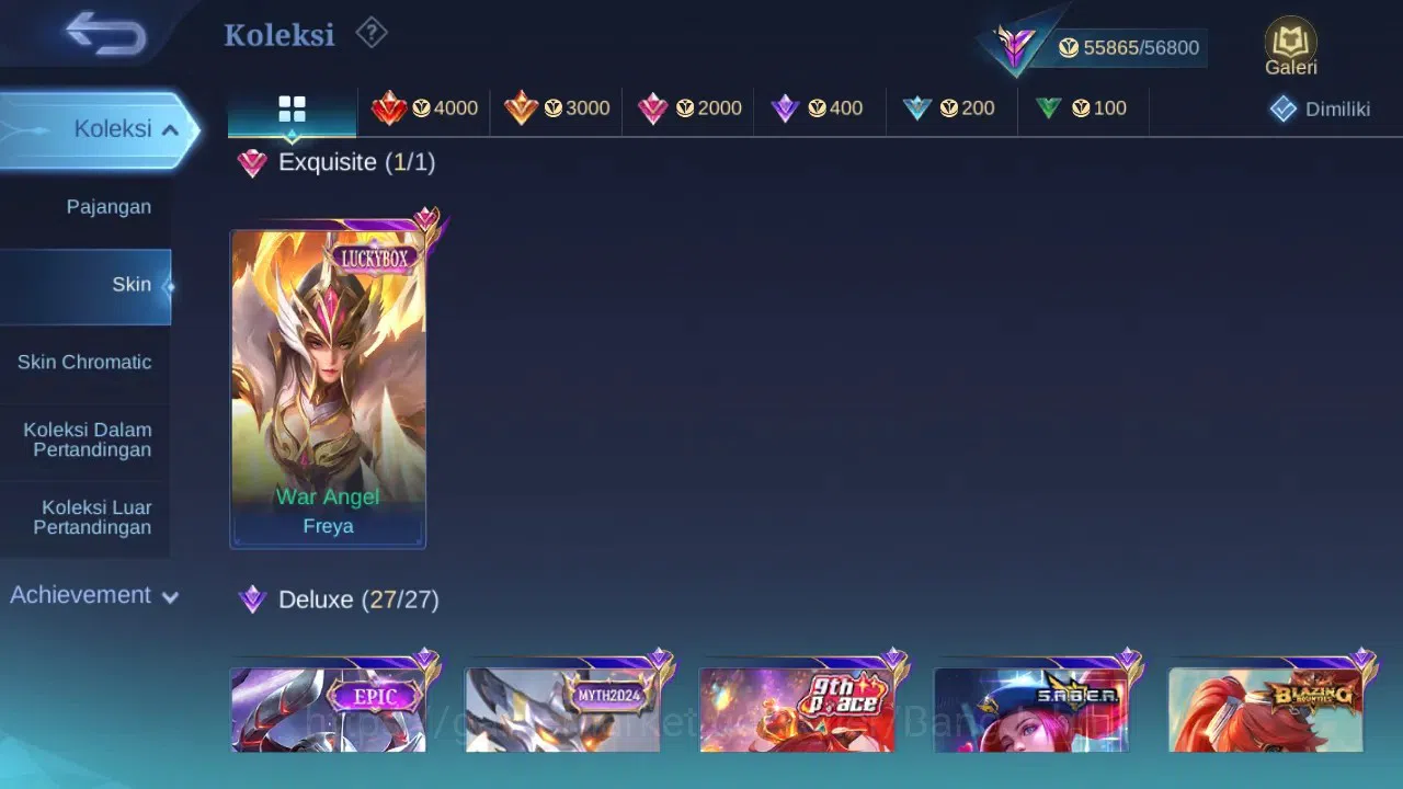 Mobile Legends: Bang Bang Accounts GLOBAL Hero 90 Skin 180 | Sasuke | KOF Guin | AOT  image 2