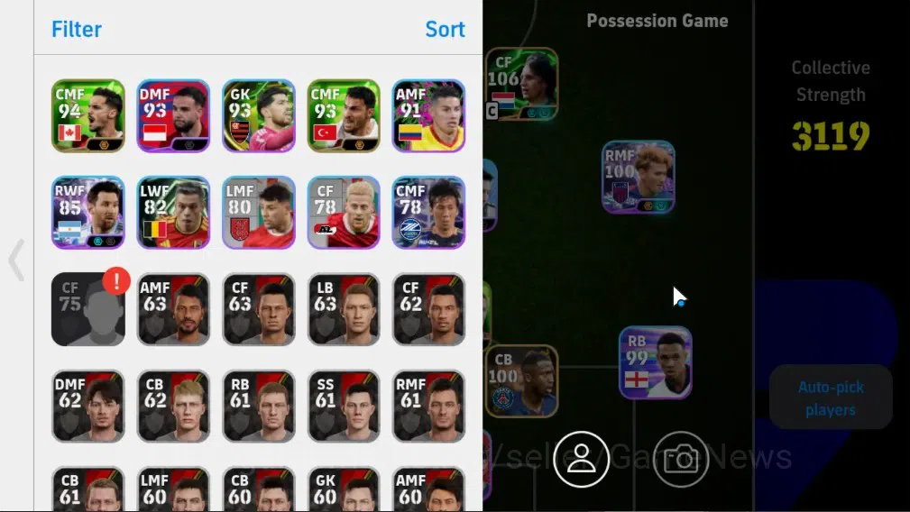 eFootball Accounts Legends & Iconic Players Android|Big Time(Federico Dimarco)Epic(Johan Cruyff)|Show Time Kein Sato,Lionel 2