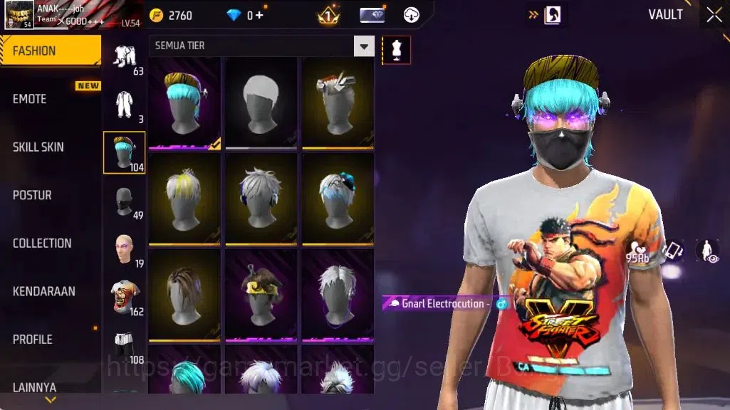 Free Fire Accounts Indonesia | Vault 547 | Evo(Famas Demonic Grin Lv1 image 6