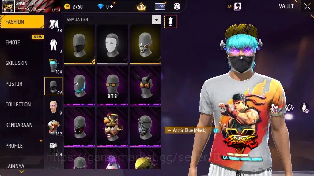 Free Fire Accounts Indonesia | Vault 547 | Evo(Famas Demonic Grin Lv1 image 7
