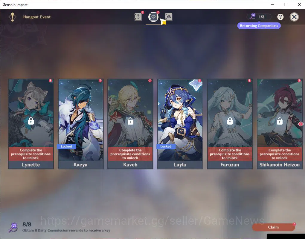 Genshin Impact Accounts ASIA |AR 56|4 Limit+5(*5Wep)|[ArlecchinoC2,Furina] image 12