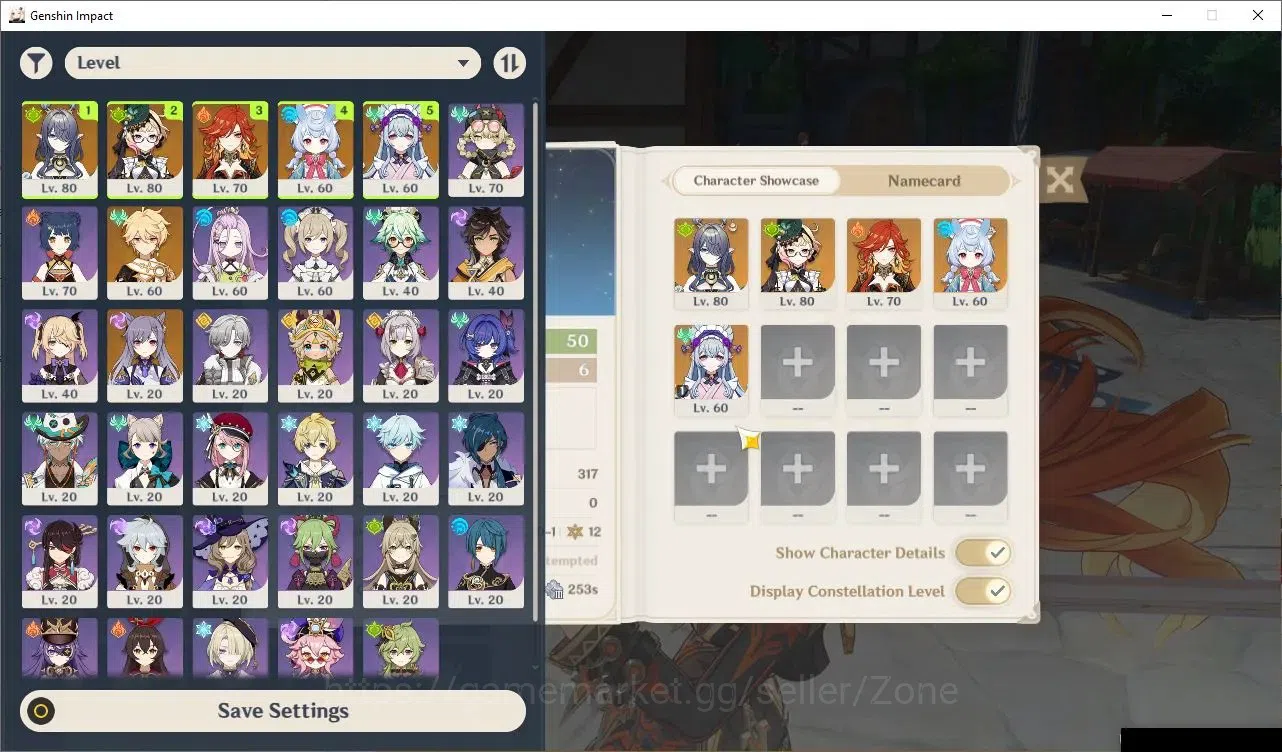 Genshin Impact Accounts Starter ASIA|AR 50|4 Limited 5*CHAR+ 2 5*Weapon|Mavuika, Lauma, Emilie, Sigewine|Low Explore|Check 2