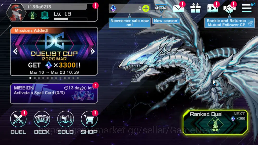 Lv 18 | 20 Deck |Typhoon,VSK9,Dracotail,Yummy,DracotailMaid,Timelord,RDA,Ninja,Etc|Ranked Available|Konami|CE ON|CheckSS(YMD970) Yu-Gi-Oh! Master Duel Mid-Level Lv 18 | 20 Deck |Typhoon,VSK9,Dracotail,Yummy,Drac image 1