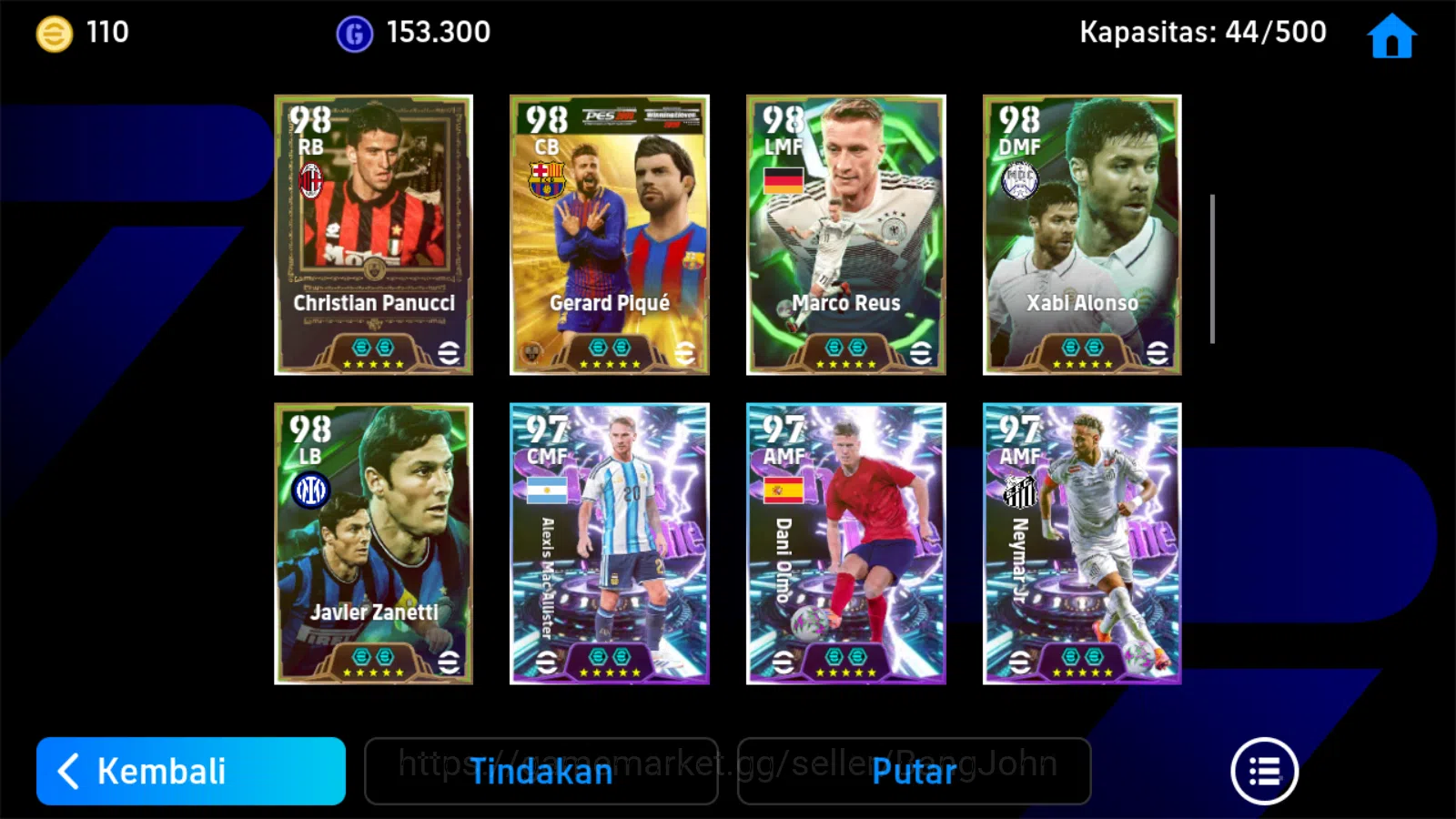 eFootball Accounts Power 3229|cannavaro epic,baggio epic,andriano epi image 5