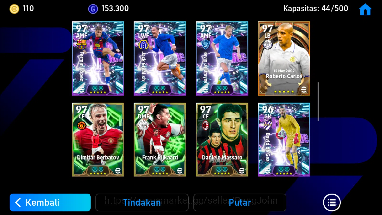 eFootball Accounts Power 3229|cannavaro epic,baggio epic,andriano epi image 6