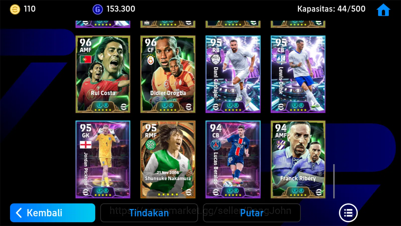 eFootball Accounts Power 3229|cannavaro epic,baggio epic,andriano epi image 9