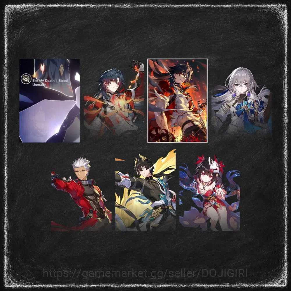 Honkai Star Rail Accounts Starter ASIA | TL 4 | Mortenax Blade E1 + Sign Reforged in Hellfire, Archer, Dan Heng PT, Bronya 1