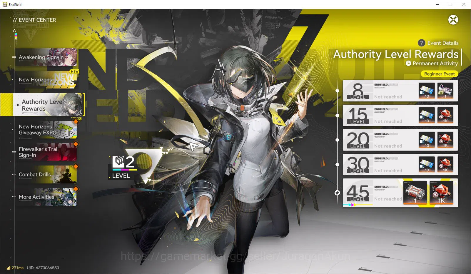 Arknights: Endfield Accounts NA/EU LVL 2 |Fresh Starter Laevatain,Lifeng + 4 SR Character + 1 Weapon B6|Female MC|Log 4