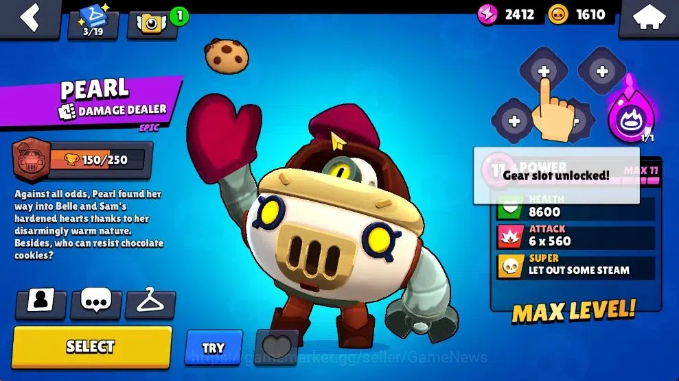 Brawl Stars Accounts 1006 Trophy|15 Brawlers 2 Max Lv [Pearl,Shelly]|1  image 13