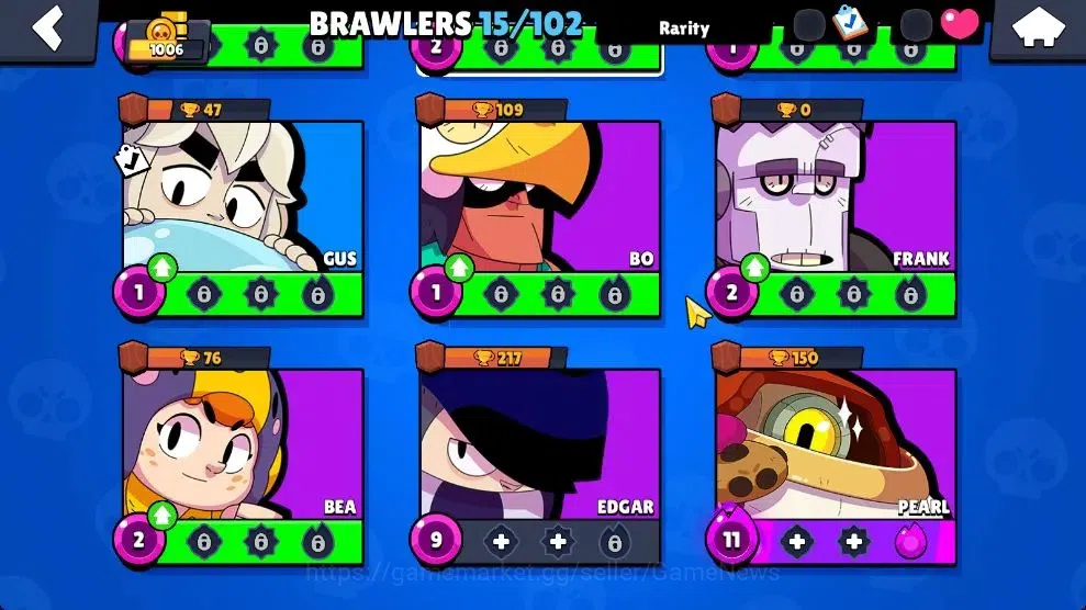 Brawl Stars Accounts 1006 Trophy|15 Brawlers 2 Max Lv [Pearl,Shelly]|1  image 5