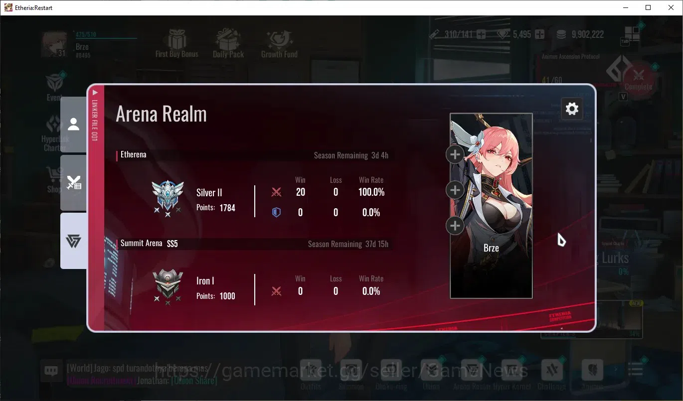 Etheria: Restart Accounts GLOBAL-S25|Lv31|5K DM|18 SSR[Lian,Plume,Kloss,Ling image 11