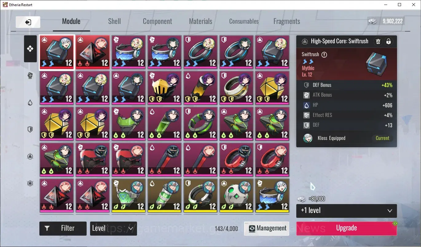 Etheria: Restart Accounts GLOBAL-S25|Lv31|5K DM|18 SSR[Lian,Plume,Kloss,Ling image 12