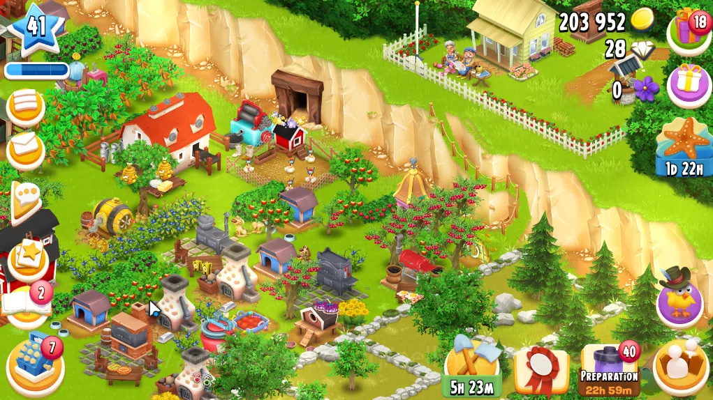 Hay Day Accounts Level 41 | Barn Storage 1100 + Silo Storage 625 | 203k Coins, 28 Diamonds |CN ON|Log Supercell ID|Take 2
