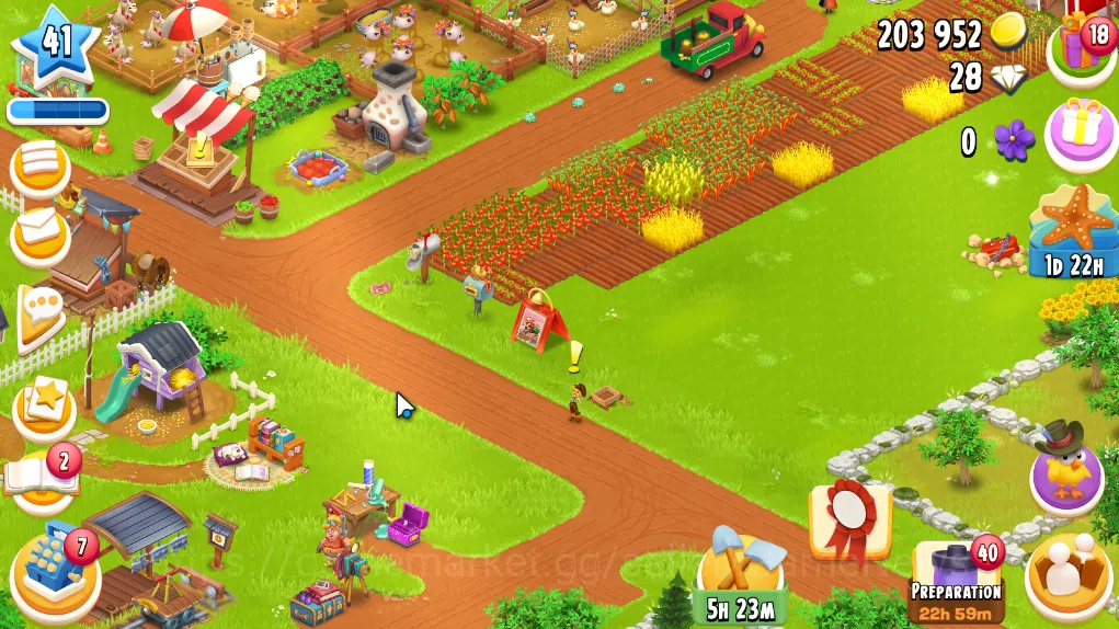 Hay Day Accounts Level 41 | Barn Storage 1100 + Silo Storage 625 | 203k Coins, 28 Diamonds |CN ON|Log Supercell ID|Take 3