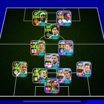eFootball Accounts Legends & Iconic Players OVR 3239 • PACK ENGLAND OLD • MBAPPE SHOWTIME
