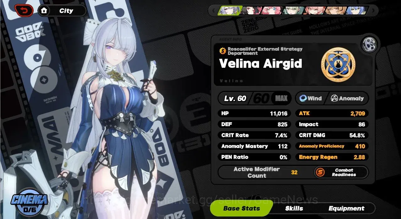 Zenless Zone Zero Accounts End-Game Asia ENDGAME| 25 Limit 3 VH + 3 AoD 16