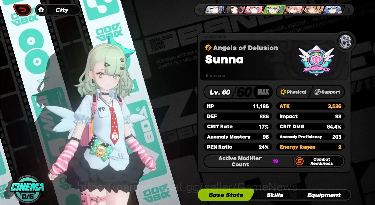 Zenless Zone Zero Accounts End-Game Asia ENDGAME| 25 Limit 3 VH + 3 AoD 19