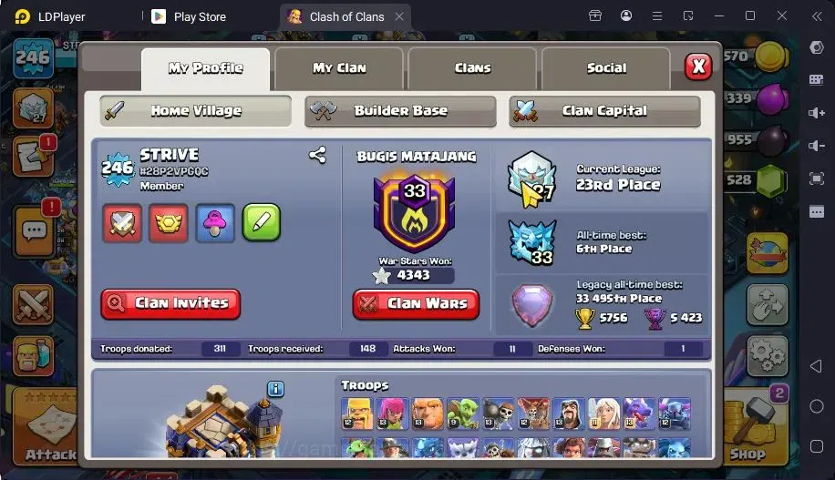 Clash of Clans Accounts High-End TH 18-BH 10|LVL246|BK7101,AQ104,MP91,GW77,RC52,DD13|BM217,BC15|13 Legend skin & 14 Gold|Gem 2