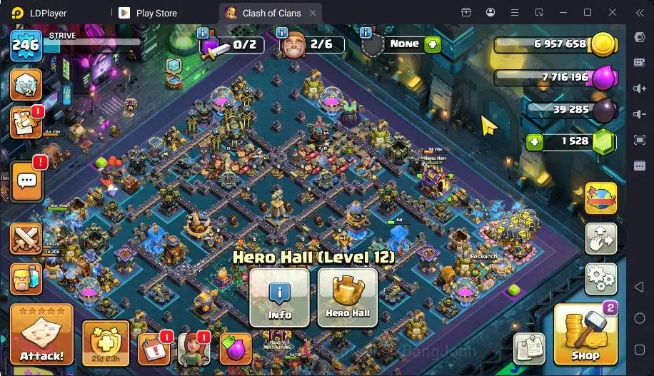 Clash of Clans Accounts High-End TH 18-BH 10|LVL246|BK7101,AQ104,MP91,GW77,RC52,DD13|BM217,BC15|13 Legend skin & 14 Gold|Gem 6