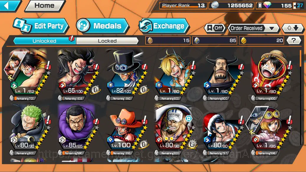 One Piece Bounty Rush Accounts Global|3EX|FilmZ Zephyr,[Sakazuki],4 Emperor Monke image 5