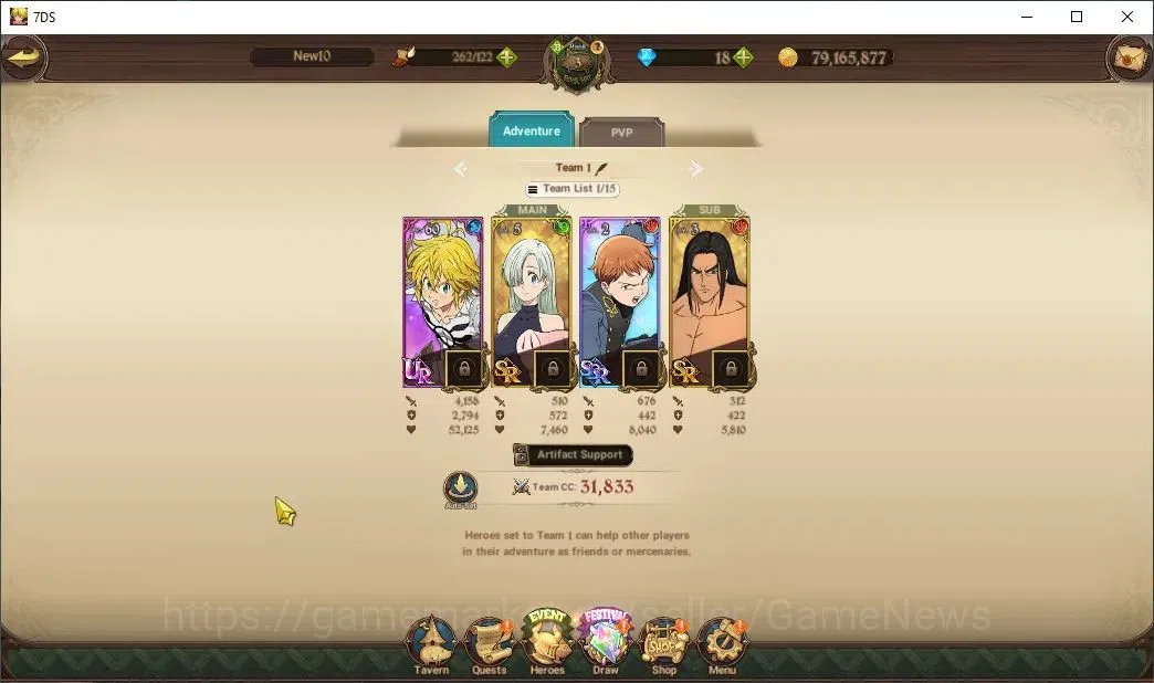 The Seven Deadly Sins: Grand Cross Accounts Global|315K CC|4 UR|Nemesis Meliodas,Merlin & Esca image 6