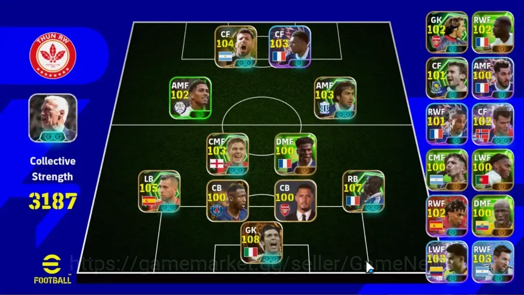 eFootball Accounts Legends & Iconic Players Android|Big Time Gianluigi Buffon '06|7 Epic Lilian Thuram,Jordi Alba,Sergio 1