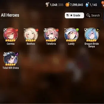 Epic Seven Accounts Others Global|Unverif|New ERA 2ML (Tidal Rift Elvira, DB Senya)|Theater+PoH+Bless ON|Stove(ES877Z)