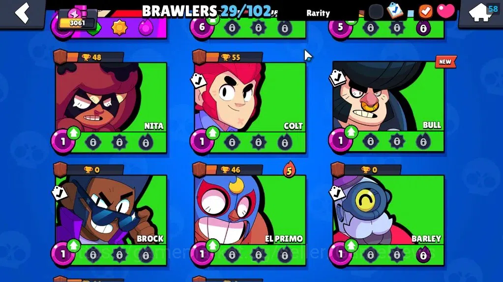 Brawl Stars Accounts 3061 Trophy|29 Brawlers 4 MaxLvl[Full Buffies Edga image 9