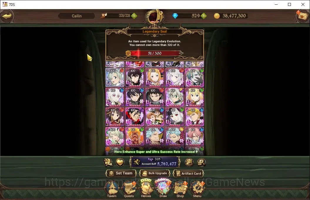 The Seven Deadly Sins: Grand Cross Accounts Asia|5,7M CC|529 DM|5 LR+9 UR+Many Collab|S&B3/6,M image 4