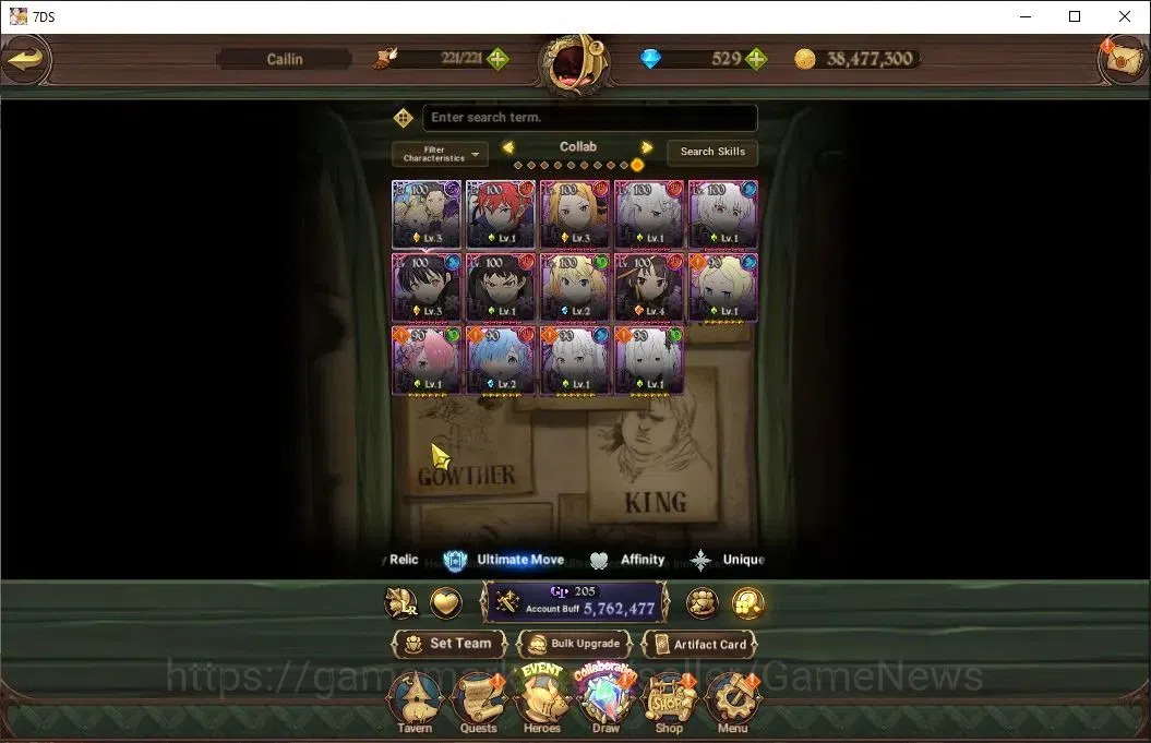 The Seven Deadly Sins: Grand Cross Accounts Asia|5,7M CC|529 DM|5 LR+9 UR+Many Collab|S&B3/6,M image 5
