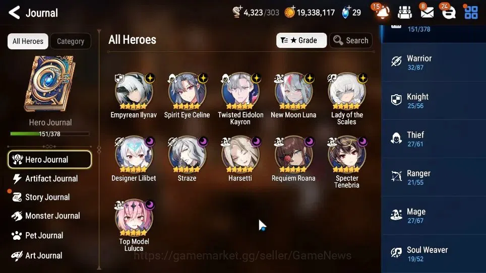 Epic Seven Accounts GLOBAL Unverif|New Era|11 ML(LOTScales,NM Luna,Har image 6