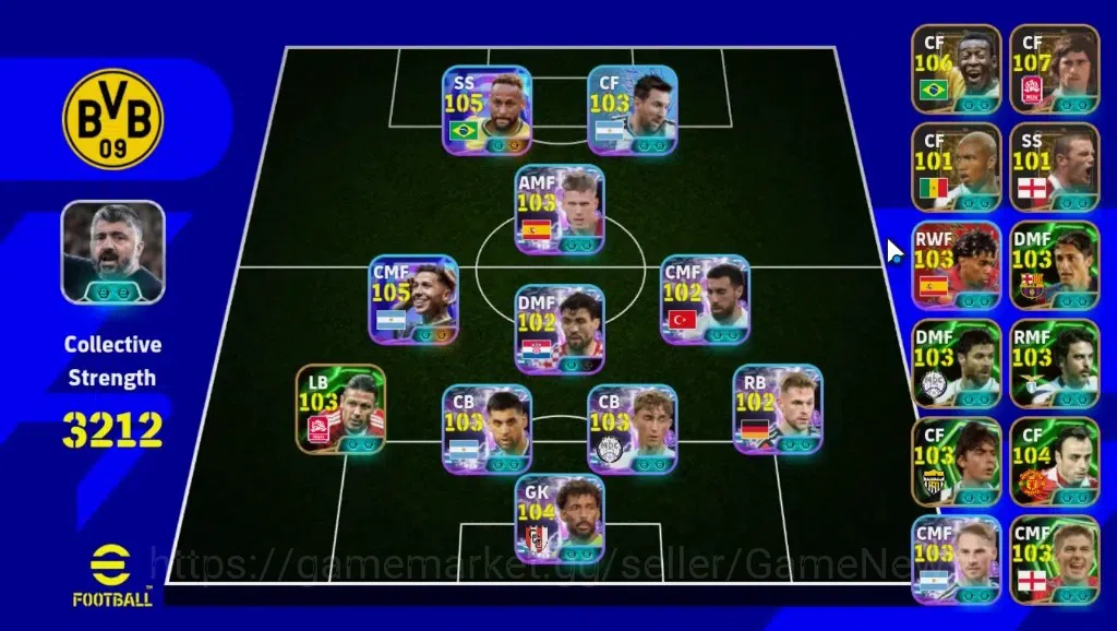 eFootball Accounts Legends & Iconic Players Android|17 Epic Gerd Muller,Pele|15 Show Time Neymar Jr,Enzo 1