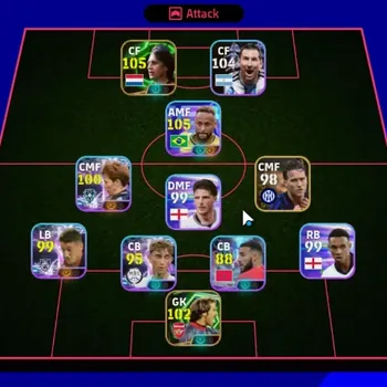 eFootball Accounts High-End Android|Power 3027|2 Epic Johan Cruyff,David Seaman|10 Show Time Neymar Jr,Lionel Messi,Miki