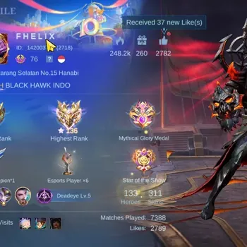 Mobile Legends: Bang Bang Accounts Collector Hero 133|Skin 311|Ex Immo 136|Yu Zhong PRIME,Floryn Sanrio,Karina