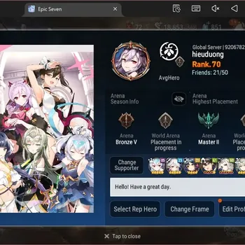 Epic Seven Accounts High-End Global Verif |15 ML(NM Luna,NC Landy,BM Haste,BW Iseria,etc)|Collab Frieren|Bless ON|Stigma