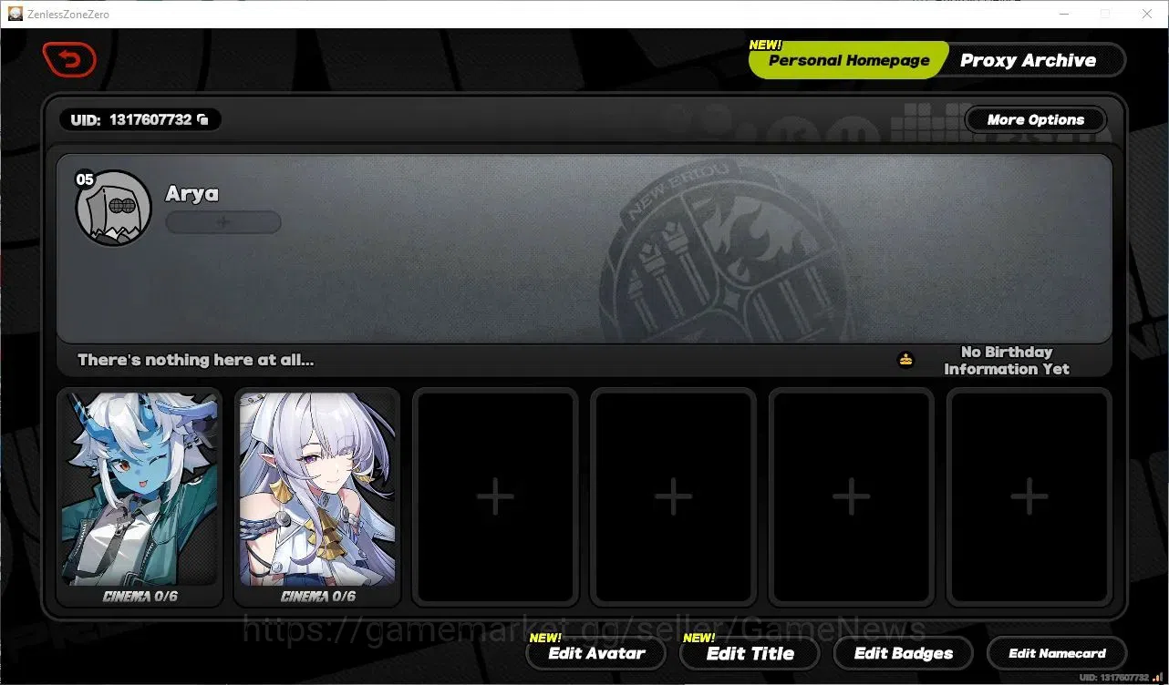 Zenless Zone Zero Accounts Starter ASIA| IK 05 | S1 Prologue | 1 Limited ( Velina Airgid )|All Unset|MC Male|Log Google|Take 2