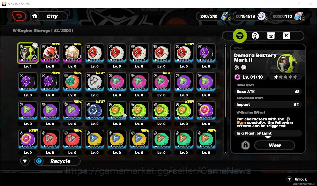 Zenless Zone Zero Accounts Starter ASIA| IK 05 | S1 Prologue | 1 Limited ( Velina Airgid )|All Unset|MC Male|Log Google|Take 5