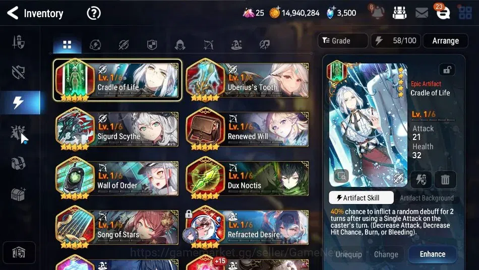 Epic Seven Accounts GLOBAL Unverif|New Era|8 ML(DB Senya,SOT Snow,TE K image 18