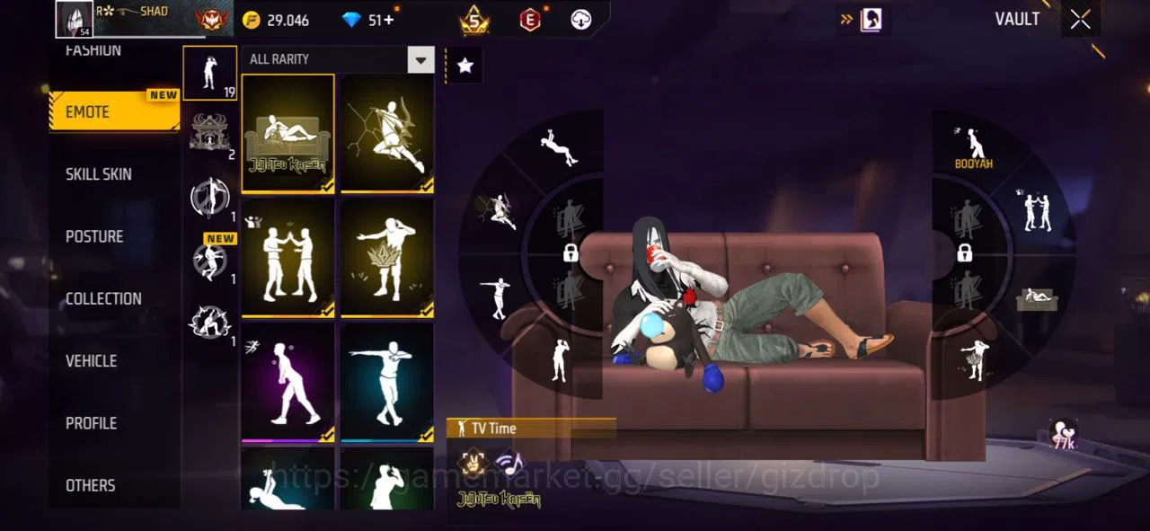 Free Fire Accounts evos stacked account | Entrance emote | Dope emo image 2