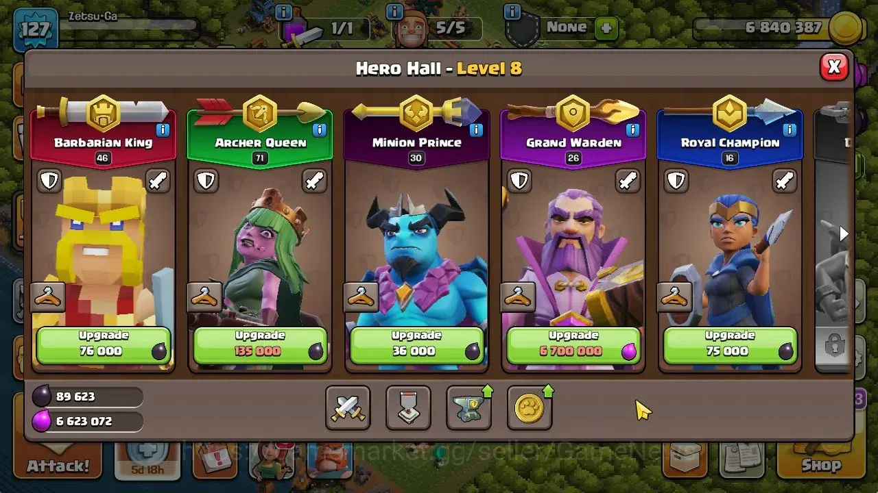 Clash of Clans Accounts TH 14-BH 10|LV 127|HH 8|BK 46,AQ 71,GW 26,MP 30,RC image 7