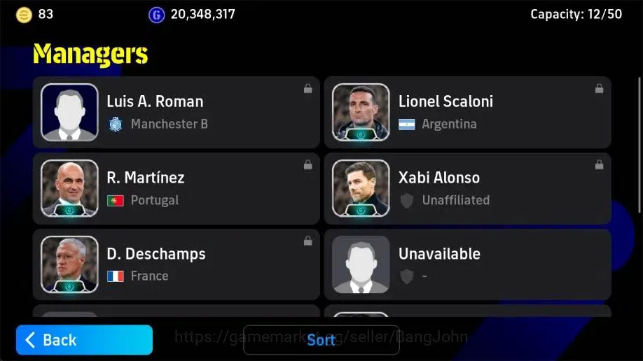 eFootball Accounts Legends & Iconic Players Mobile|PW 3223|Lionel Messi BigT,Pepe Epic,Steven Gerrard Epic,Kaka Epic,Fabio 2