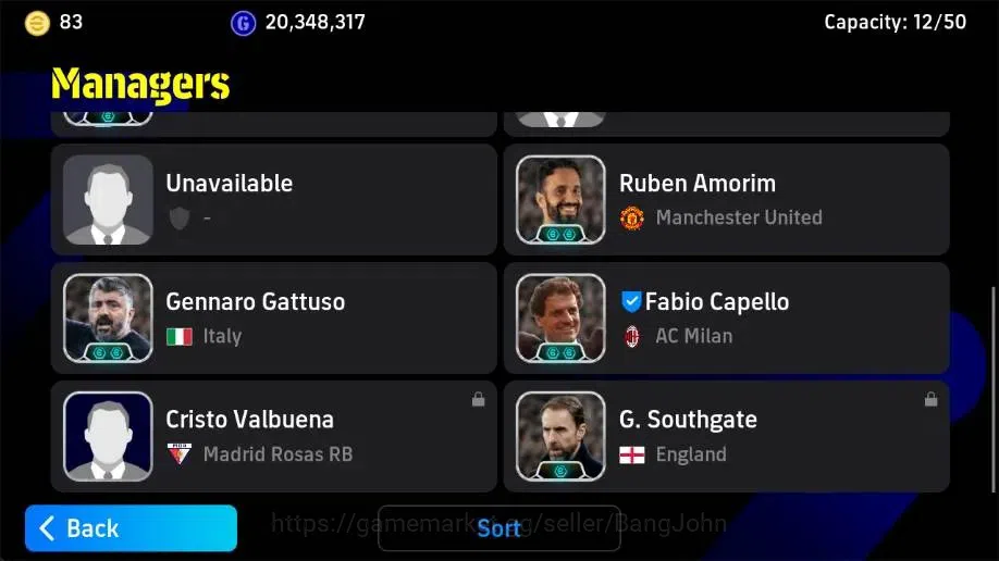eFootball Accounts Legends & Iconic Players Mobile|PW 3223|Lionel Messi BigT,Pepe Epic,Steven Gerrard Epic,Kaka Epic,Fabio 3