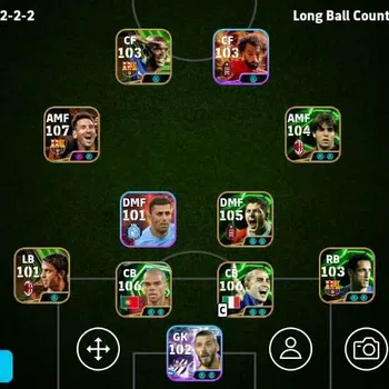eFootball Accounts Legends & Iconic Players Mobile|PW 3223|Lionel Messi BigT,Pepe Epic,Steven Gerrard Epic,Kaka Epic,Fabio